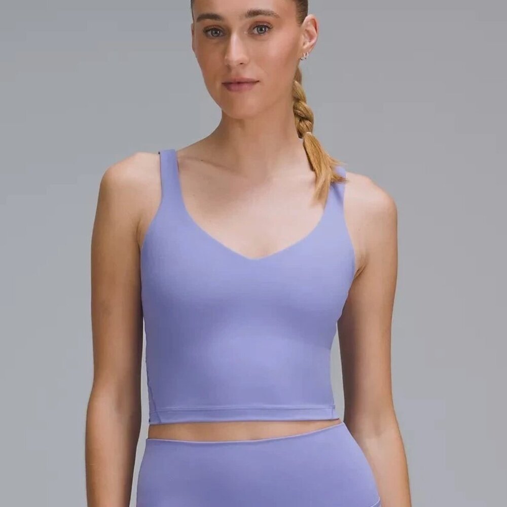 Lululemon Align Crop Tank Dark Lavender Size 4 LIKE NEW Worn Once